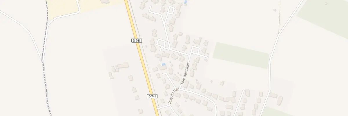 Plan du 5 Rue des Lilas à Roches-Prémarie-Andillé