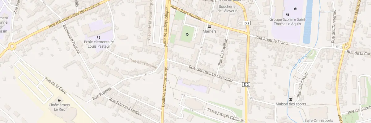 Plan du 10 Rue Georges Le Chevalier à Mamers