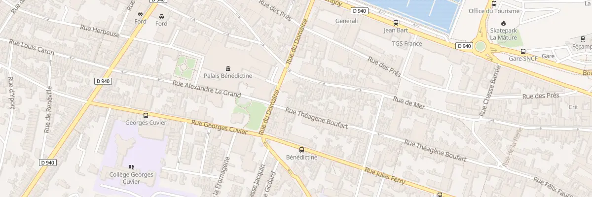Plan du 90 Rue Theagene Boufart à Fécamp