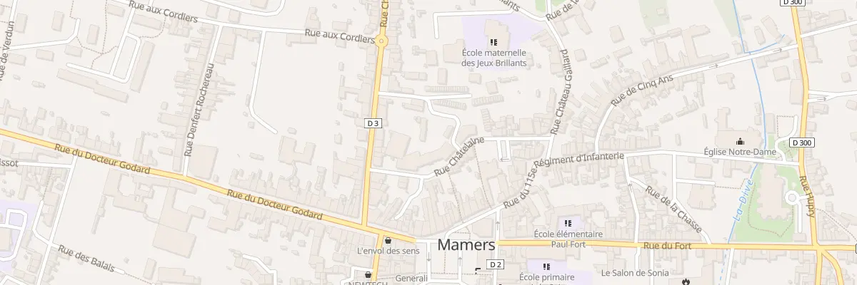 Plan du 8 Rue Chatelaine à Mamers