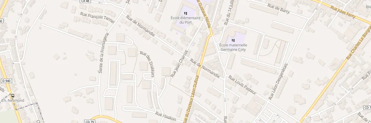 Plan du 5 Rue de Normandie à Fécamp