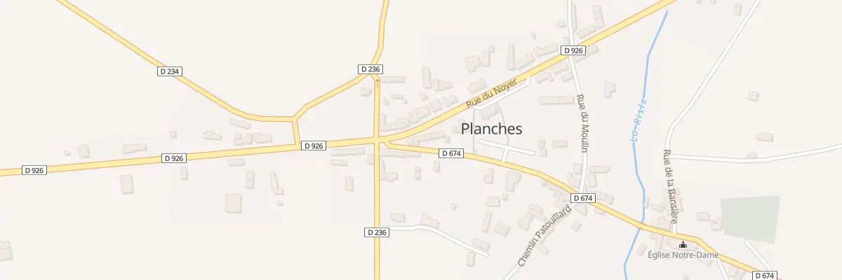 Plan du 1 Rue du Noyer à Planches