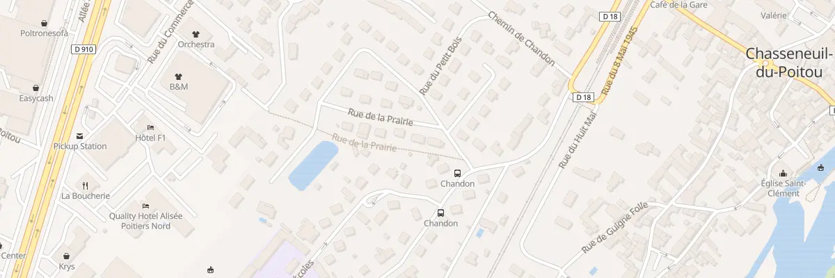 Plan du 3 Rue de la Prairie à Chasseneuil-du-Poitou