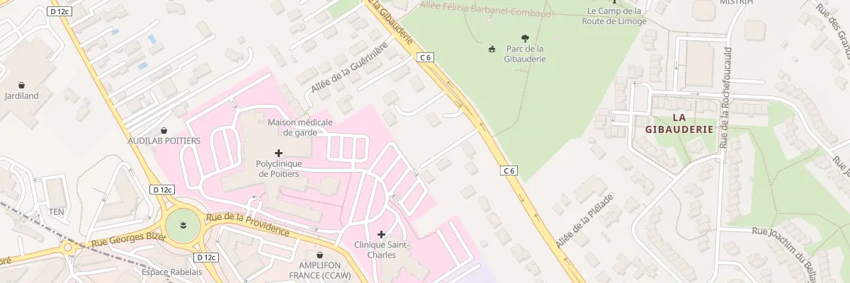 Plan du 102 Rue de la Gibauderie à Poitiers