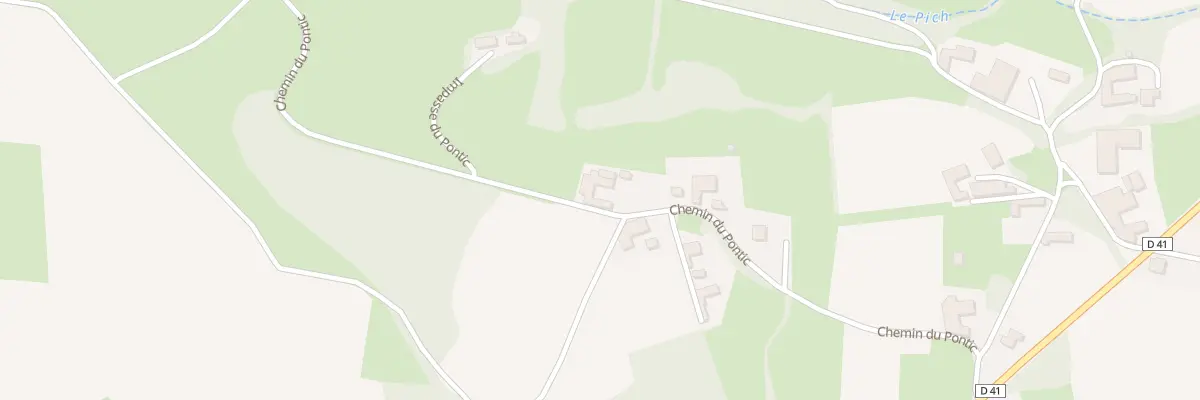 Plan du 354 Chem du Pontic à Bonrepos
