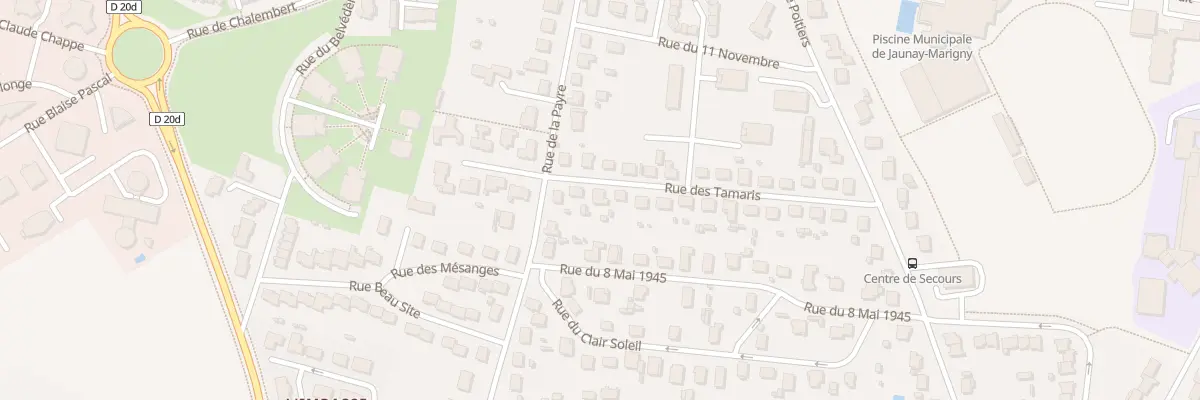 Plan du 4 Rue des Tamaris à Jaunay-Marigny