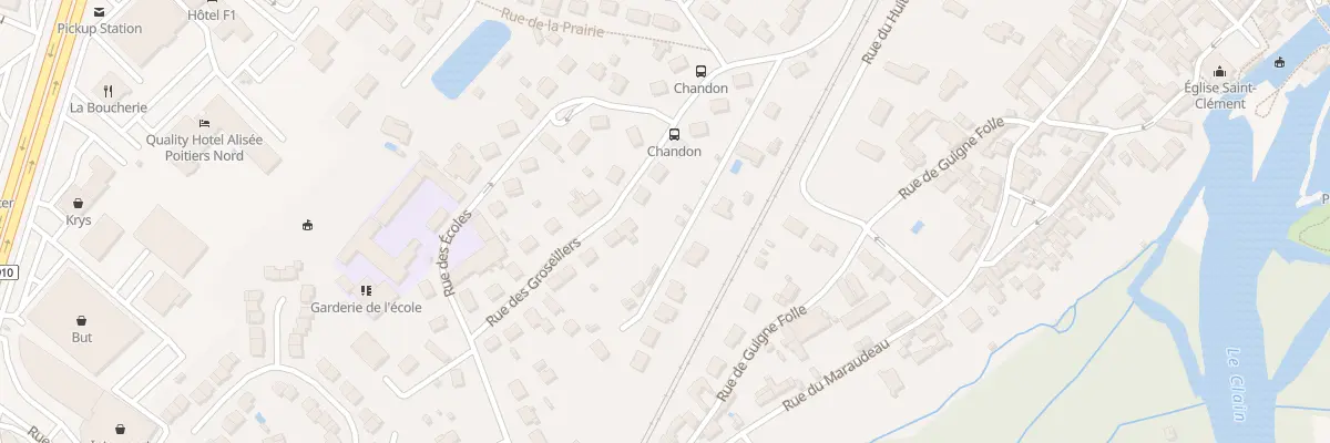 Plan du 15 Rue des Groseillers à Chasseneuil-du-Poitou