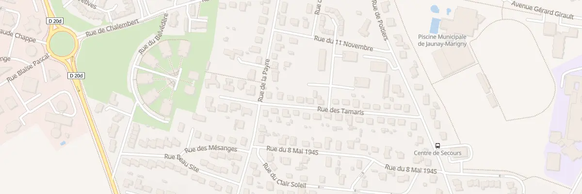 Plan du 3 Rue des Tamaris à Jaunay-Marigny