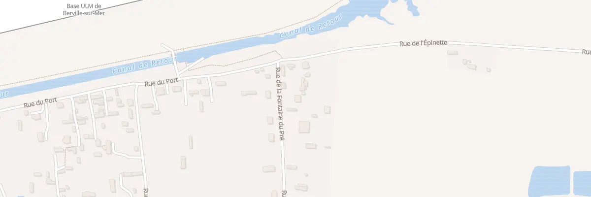 Plan du 13 Rue de la Fontaine du Pré à Berville-sur-Mer