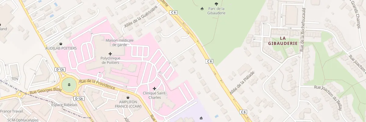 Plan du 114B Rue de la Gibauderie à Poitiers