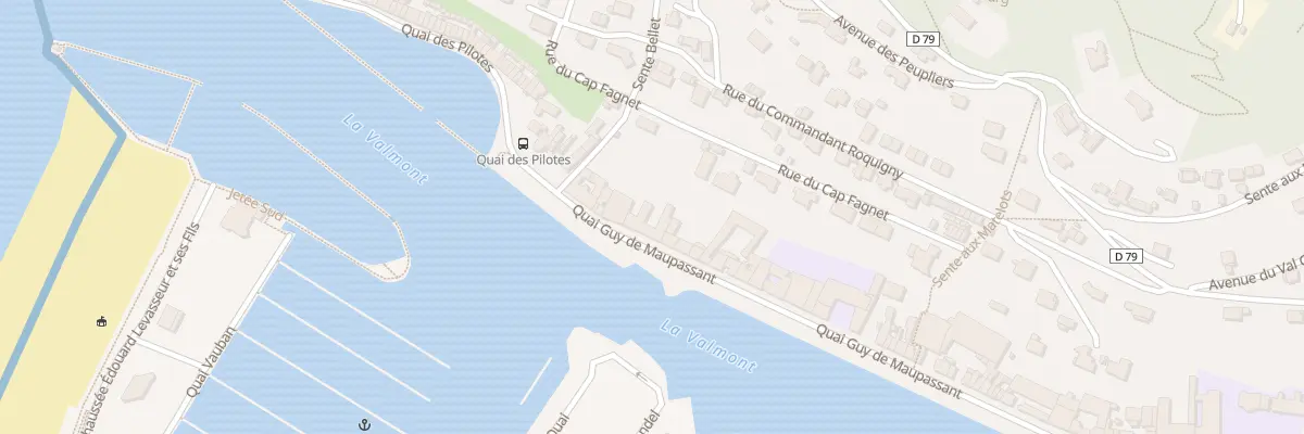 Plan du 108 Quai Guy de Maupassant à Fécamp