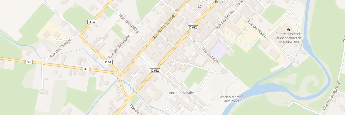 Plan du 58 Rue des Ecoles à Trie-sur-Baïse