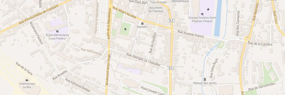 Plan du 22 Rue Georges Le Chevalier à Mamers