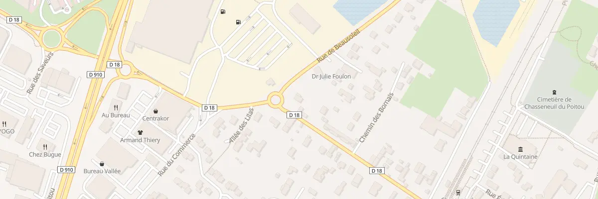 Plan du 18 Rue de la Croix Blanche à Chasseneuil-du-Poitou