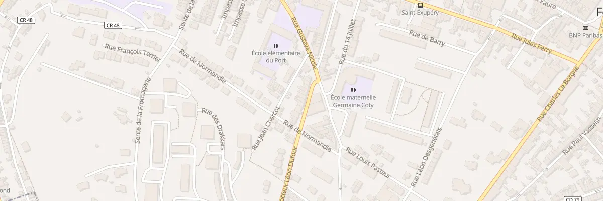 Plan du 18 Rue du Doc Leon Dufour à Fécamp