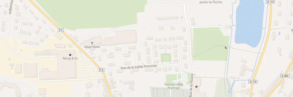 Plan du 25 Rue de la Vallee Pommier à Mamers