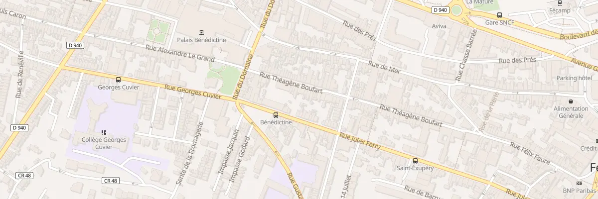 Plan du 69 Rue Theagene Boufart à Fécamp