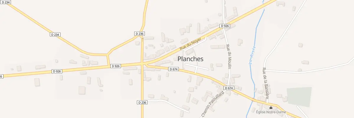 Plan du 5 Rue du Noyer à Planches