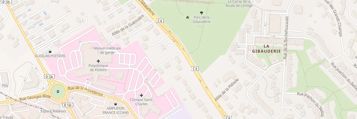 Plan du 116 Rue de la Gibauderie à Poitiers