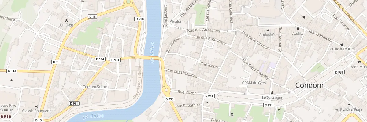 Plan du 6 Rue de la Parguere à Condom