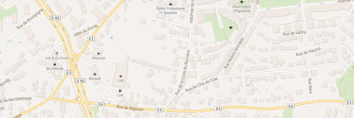 Plan du 38 Rue de la Croix du Bourdon à Poitiers