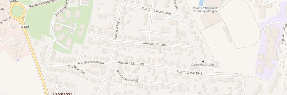Plan du 10 Rue des Tamaris à Jaunay-Marigny