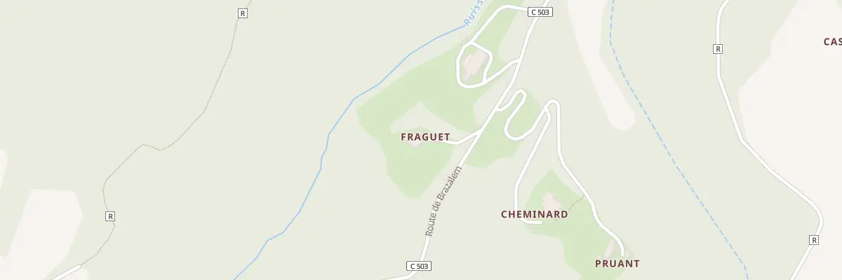 Plan du 2747 Rte de Brazalem à Feugarolles