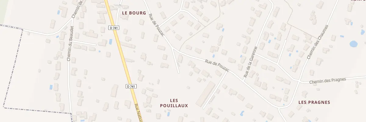 Plan du 10 Rue de Pouzac à La Villedieu-du-Clain