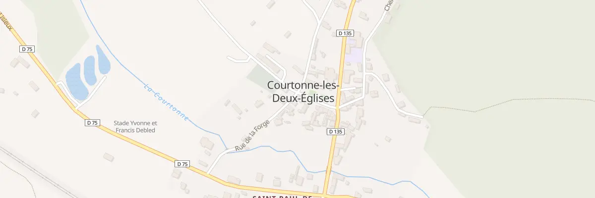 Plan du 5064 Rue de la Sablonnière à Courtonne-les-Deux-Églises