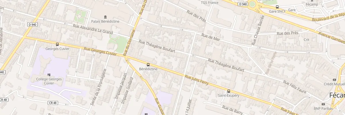 Plan du 61 Rue Theagene Boufart à Fécamp