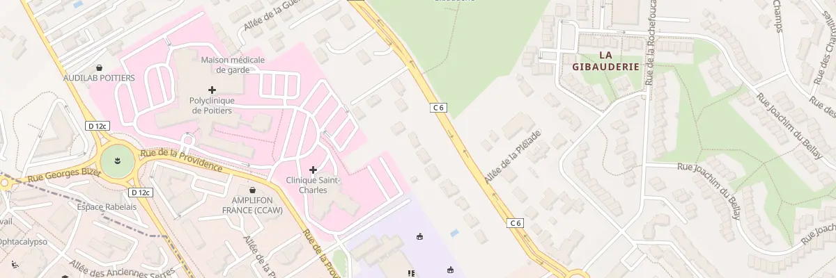 Plan du 124 Rue de la Gibauderie à Poitiers