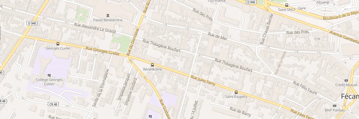 Plan du 59 Rue Theagene Boufart à Fécamp