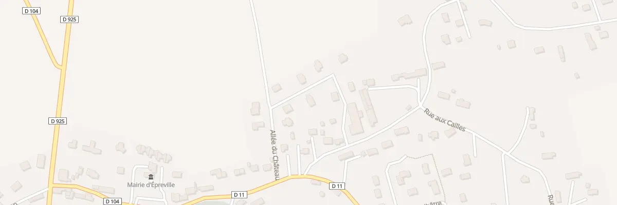 Plan du 5 All du Château à Épreville