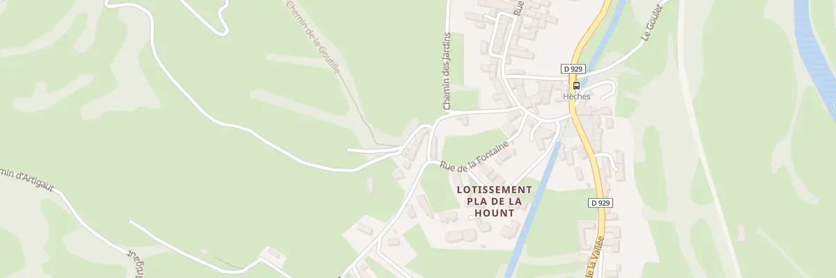 Plan du 140 Che de la Hount à Hèches
