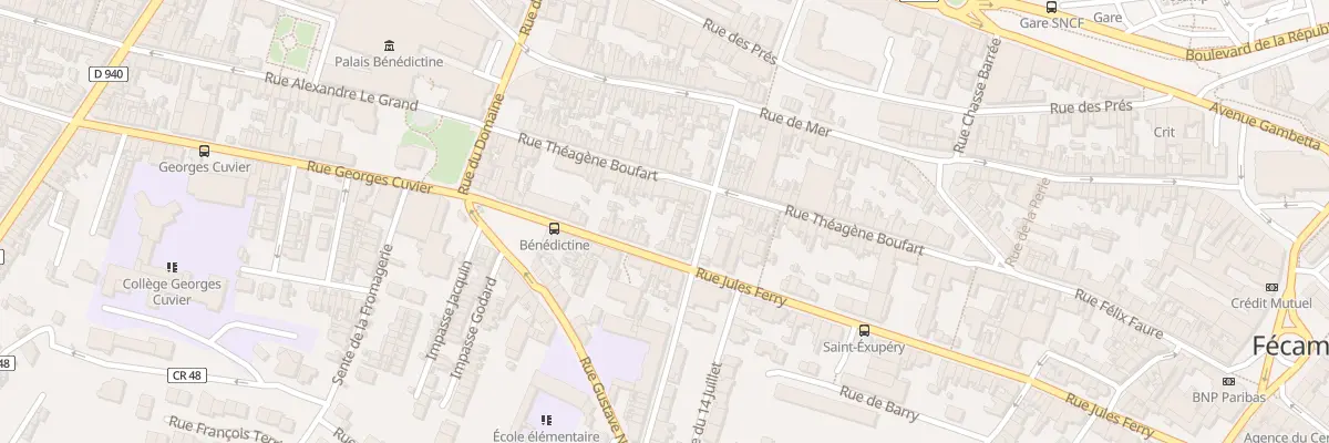 Plan du 57 Rue Theagene Boufart à Fécamp