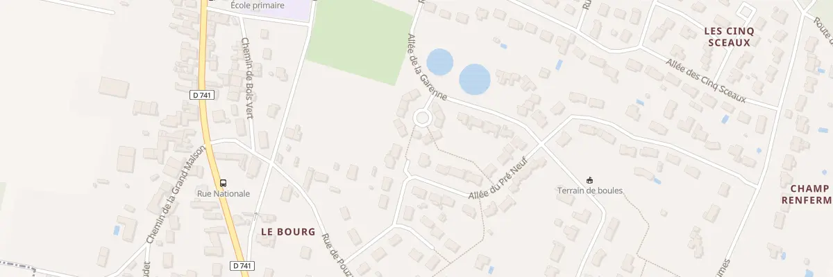 Plan du 6 Pl du Chene Rond à La Villedieu-du-Clain