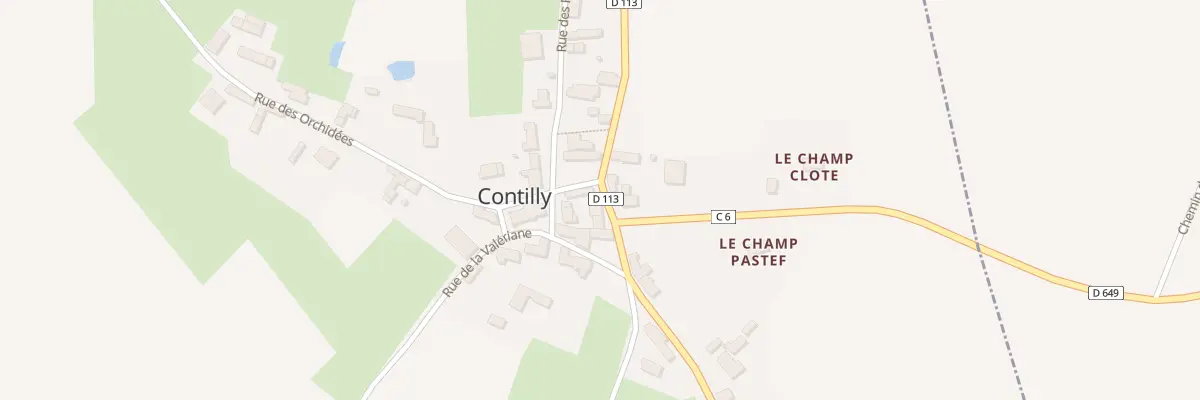 Plan du 8 Rue de la Marjolaine à Contilly