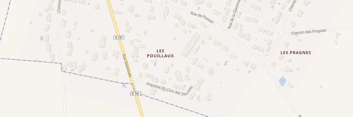 Plan du 10K Rue de Pouzac à La Villedieu-du-Clain