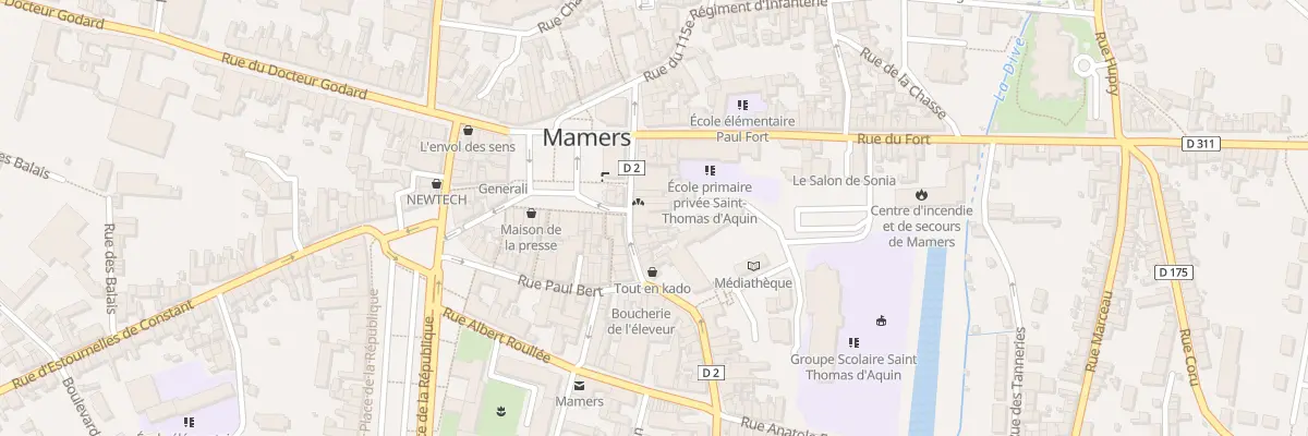 Plan du 4 Rue Ledru Rollin à Mamers
