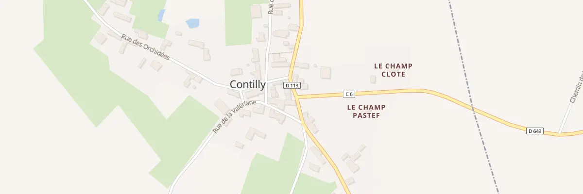 Plan du 6 Rue de la Marjolaine à Contilly