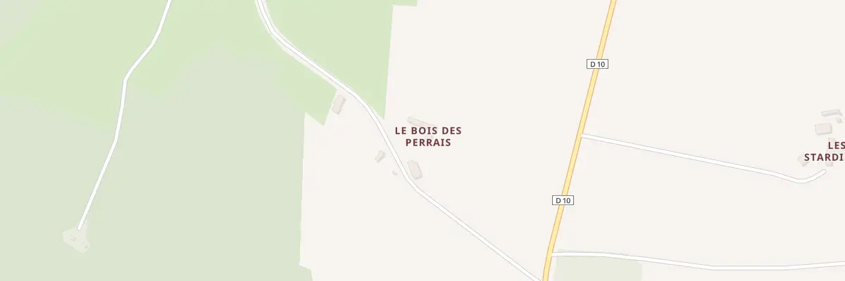Plan du 5410 Le Bois des Perrais à Chenu