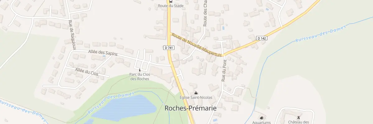 Plan du 2 Pl de la Pompe à Roches-Prémarie-Andillé
