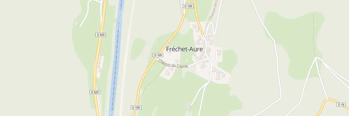 Plan du 8 Che du Cayret à Fréchet-Aure