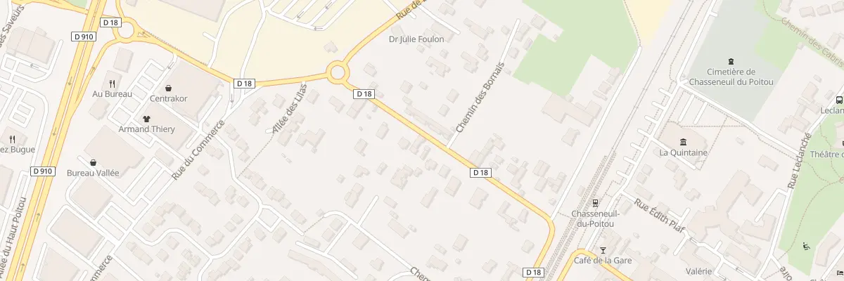 Plan du 25 Rue de la Croix Blanche à Chasseneuil-du-Poitou