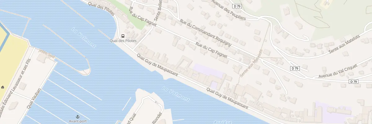 Plan du 96 Quai Guy de Maupassant à Fécamp