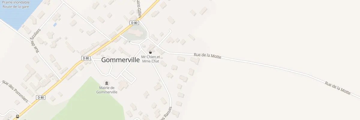 Plan du 160 Rue de la Motte à Gommerville