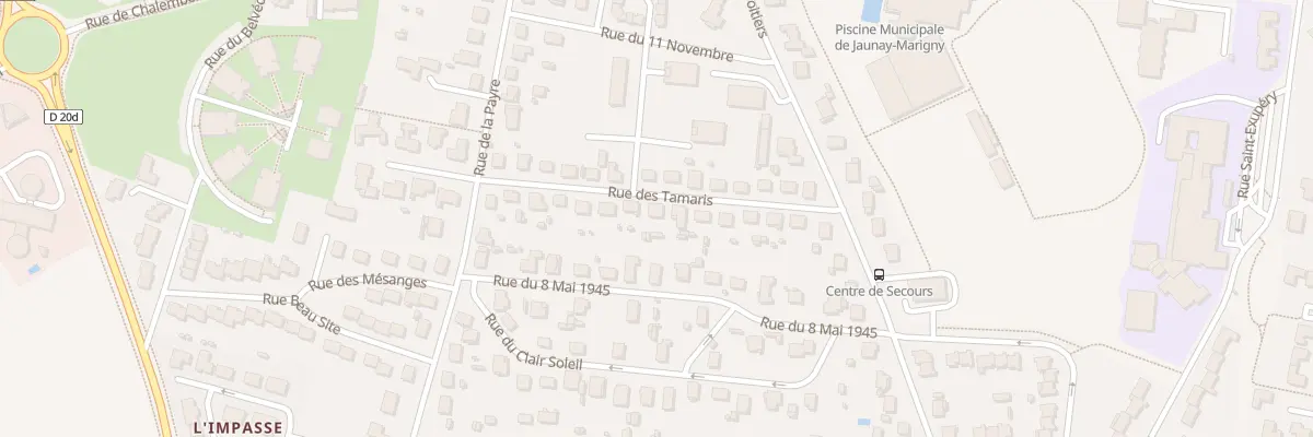 Plan du 14 Rue des Tamaris à Jaunay-Marigny
