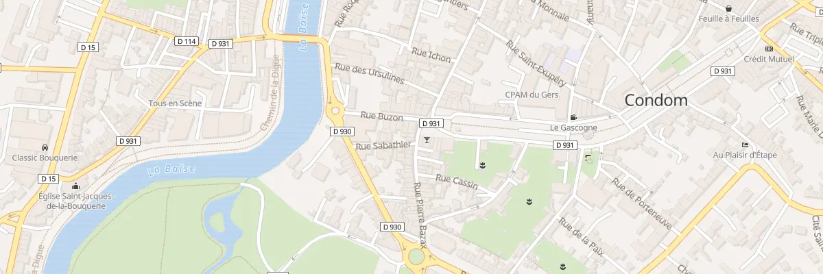 Plan du 2 Rue Sabathier à Condom