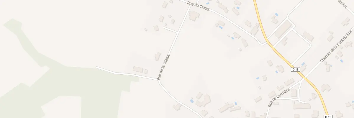Plan du 20 Rue de la Vilatte à Cunèges