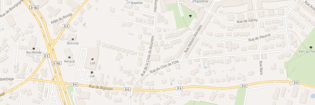 Plan du 49 Rue de la Croix du Bourdon à Poitiers